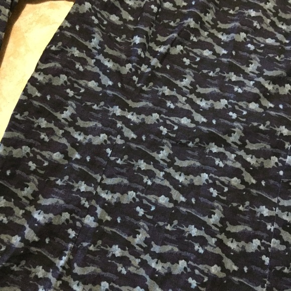 NEW Michael Bastian Blue Camo Button Front Trim Fit Mens Size XL - Picture 9 of 9